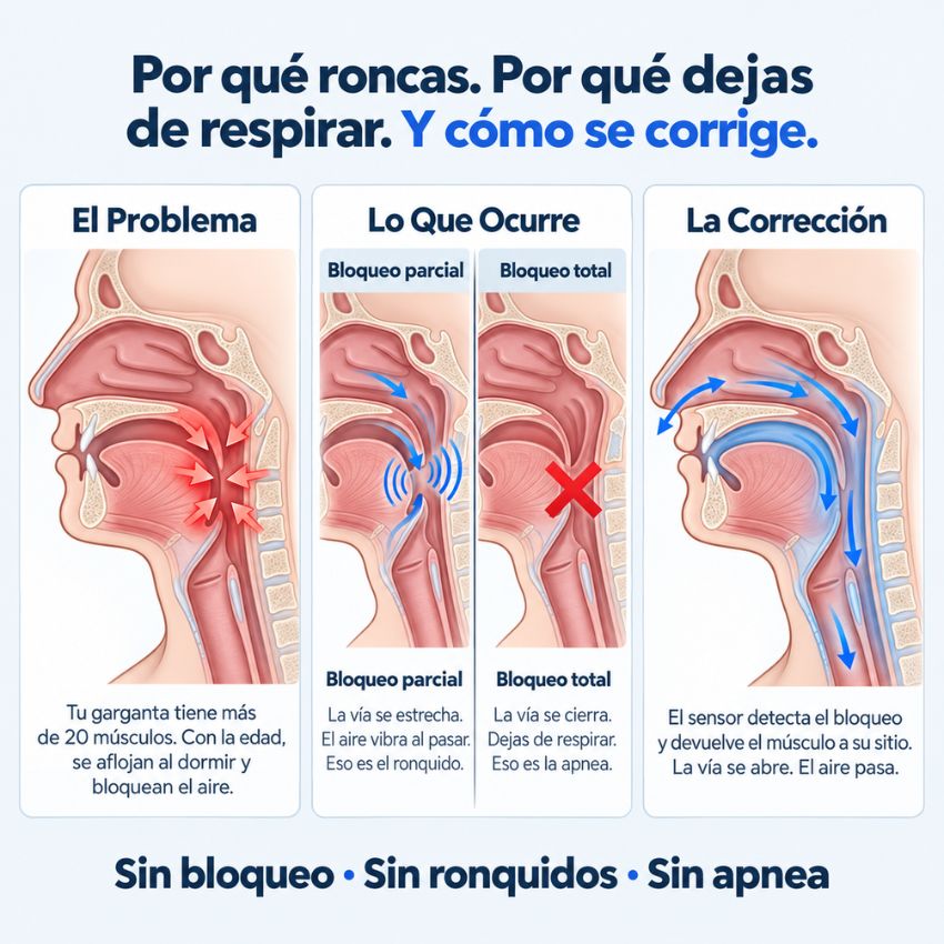 Sensor de Vibración Anti-Ronquidos & Apnea™